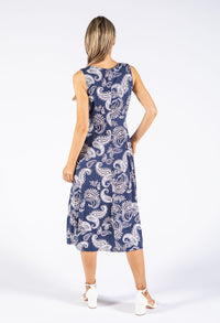 Paisley Knot Front Dress