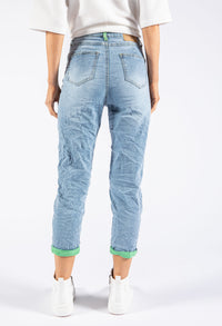 Colour Pop Crinkle Jeans