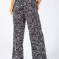 Animal Print Mesh Trouser