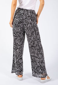 Animal Print Mesh Trouser