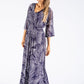 Palm Print Maxi Dress