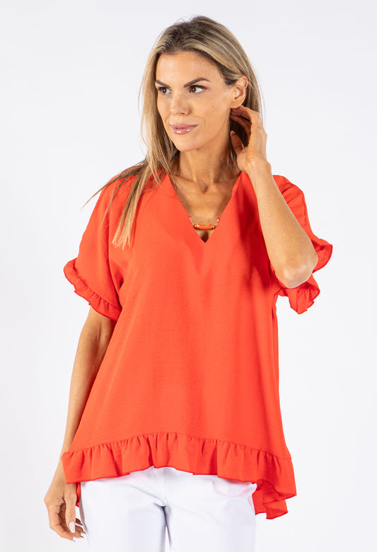 Frill Hem Top