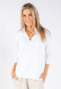 Diamante Detail Polo Top