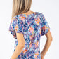 O Ring Tropical Print Top