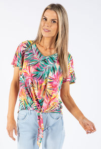 Tie Front Tropical Top