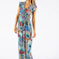 Abstract Print Maxi Dress