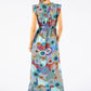 Abstract Print Maxi Dress