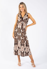 Anthemion Print Dress