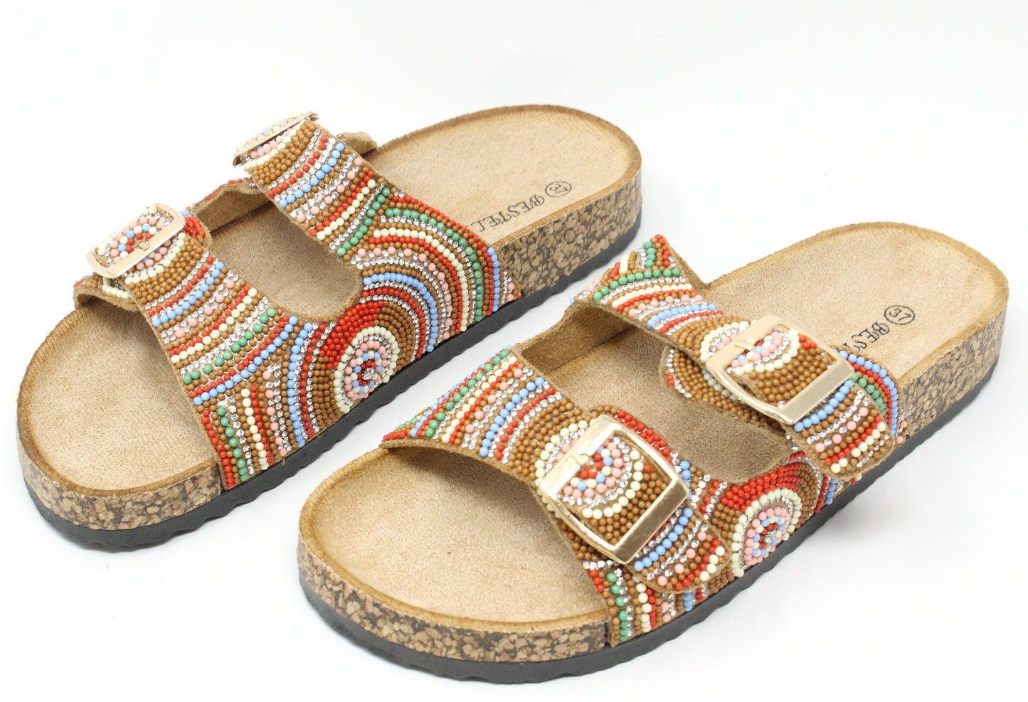 Beaded Slip On Sandal