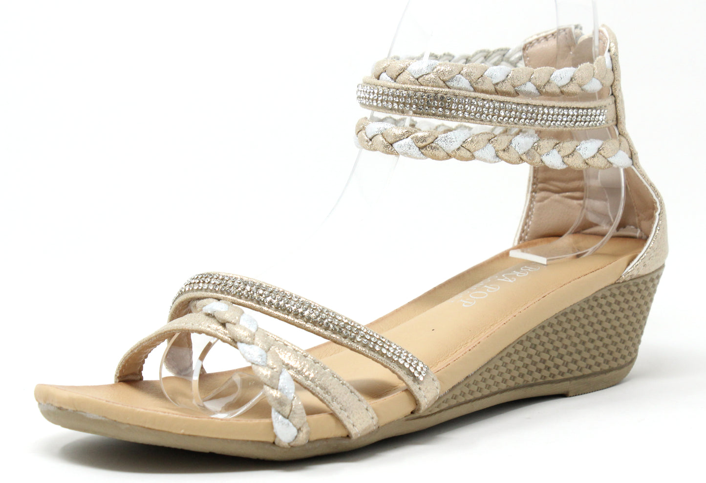 Triple Strap Wedge