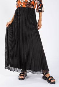 Pleated Maxi Skirt