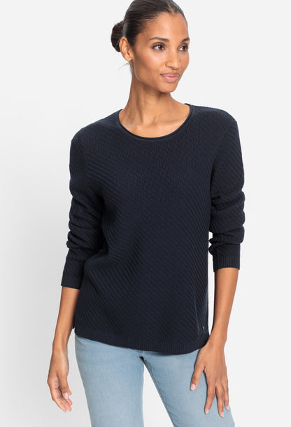 Ribbed Long Sleeve Pullover