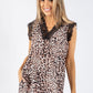 Leopard Print Lace Trim Cami