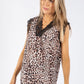 Leopard Print Lace Trim Cami