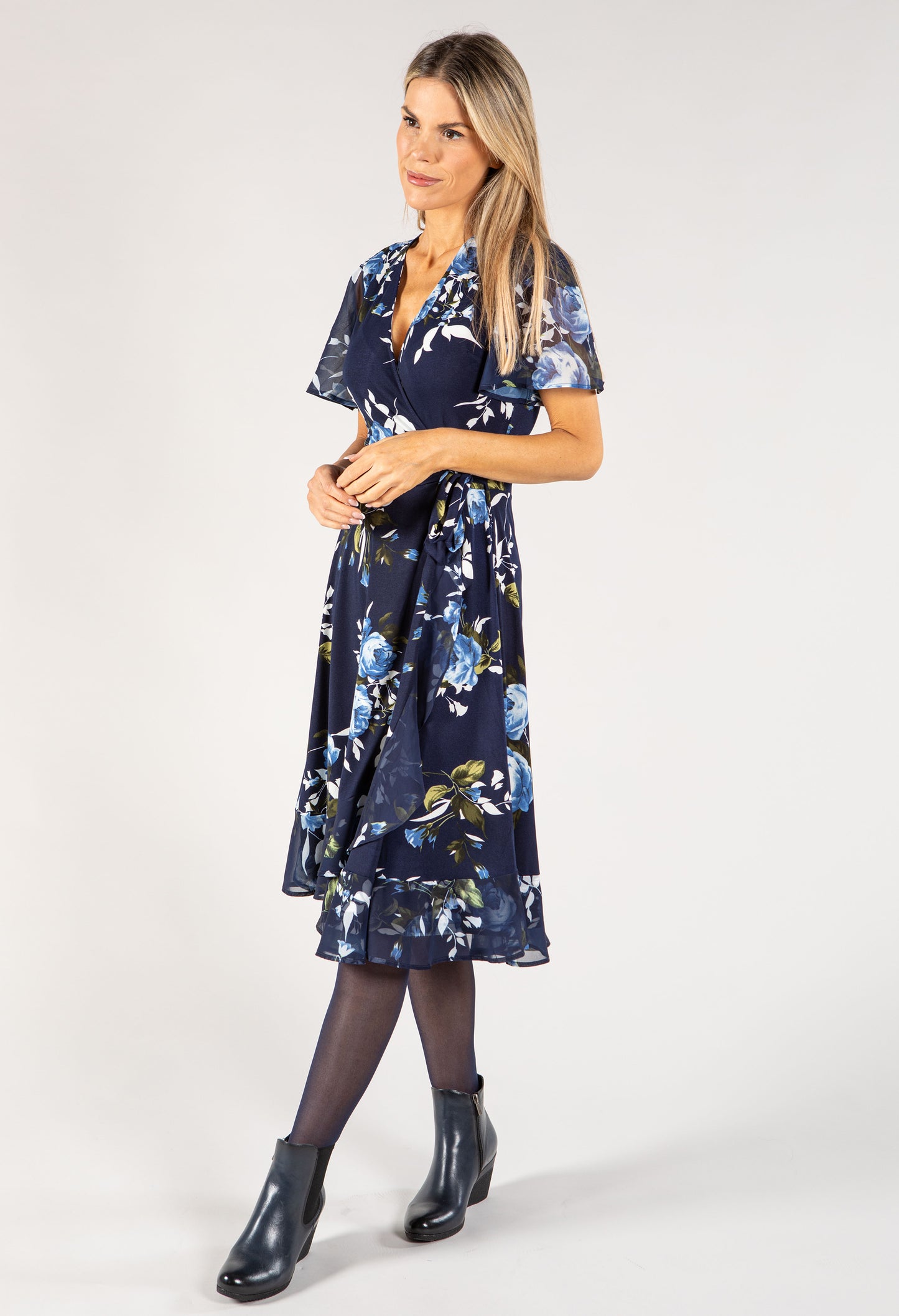 Floral Wrap Dress