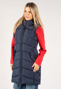 Longline Zip Up Gilet