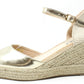 Gold Espadrille Wedge