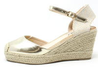 Gold Espadrille Wedge