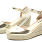 Gold Espadrille Wedge