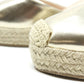 Gold Espadrille Wedge