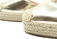 Gold Espadrille Wedge