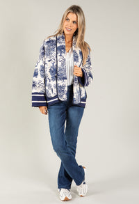 Eden Ornamental Jungle Print Quilted Jacket