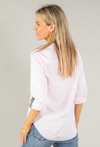 Relaxed Fit Half Buttoned Shirt