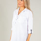 Relaxed Fit Half Buttoned Shirt