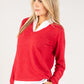 Two in One Super Soft V Neck Pullover