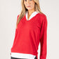 Two in One Super Soft V Neck Pullover