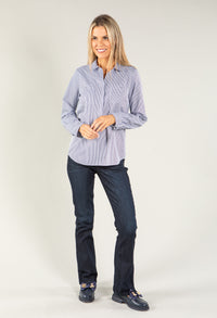 Striped Pattern Pullover Shirt