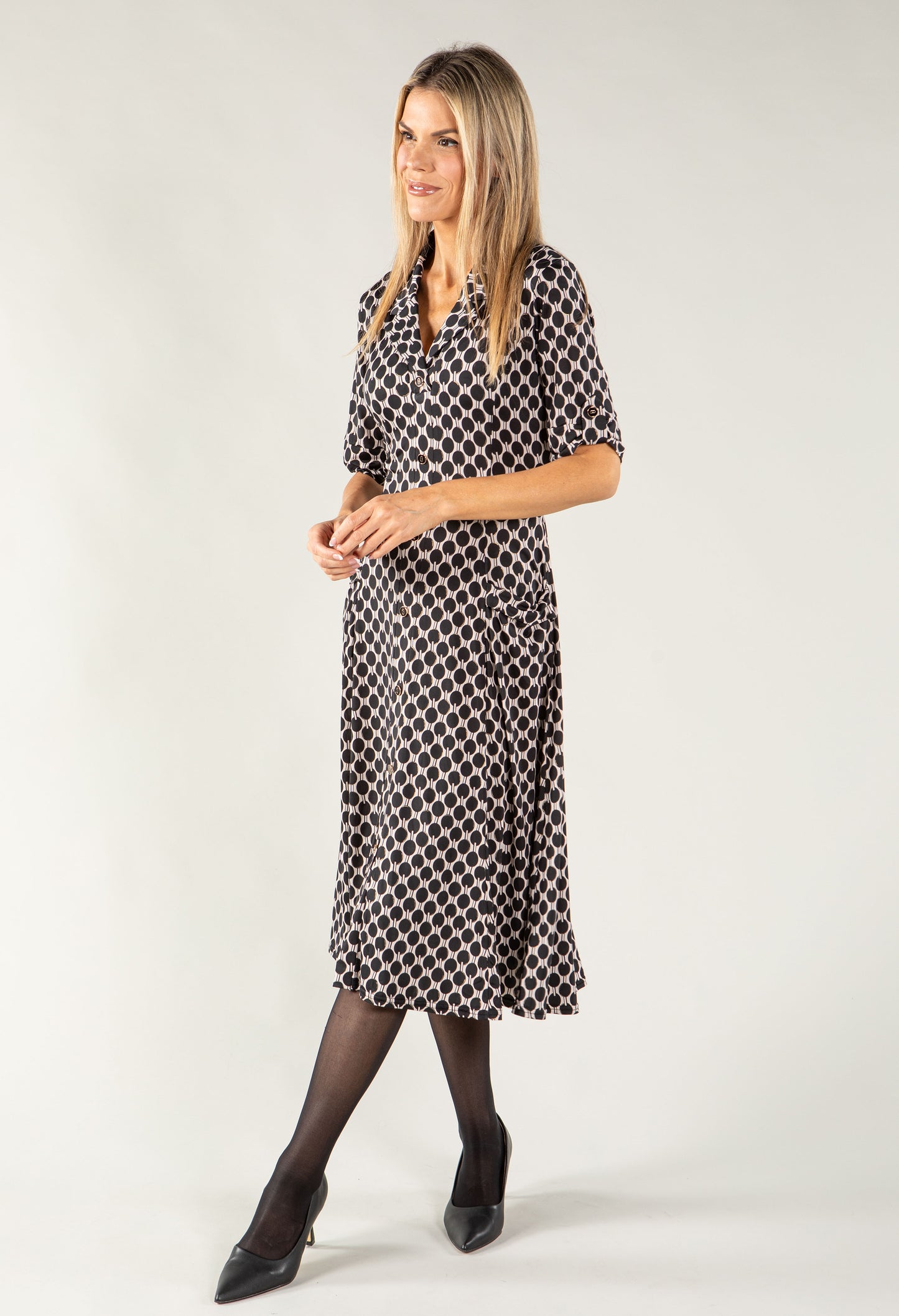 Button Down Midi Dress