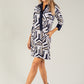 Zigzag Print Dress