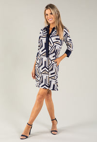 Zigzag Print Dress