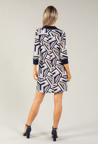 Zigzag Print Dress