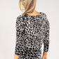 Giraffe Print Fine Knit Top