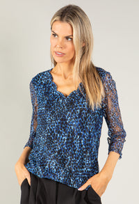 Printed Lace Top