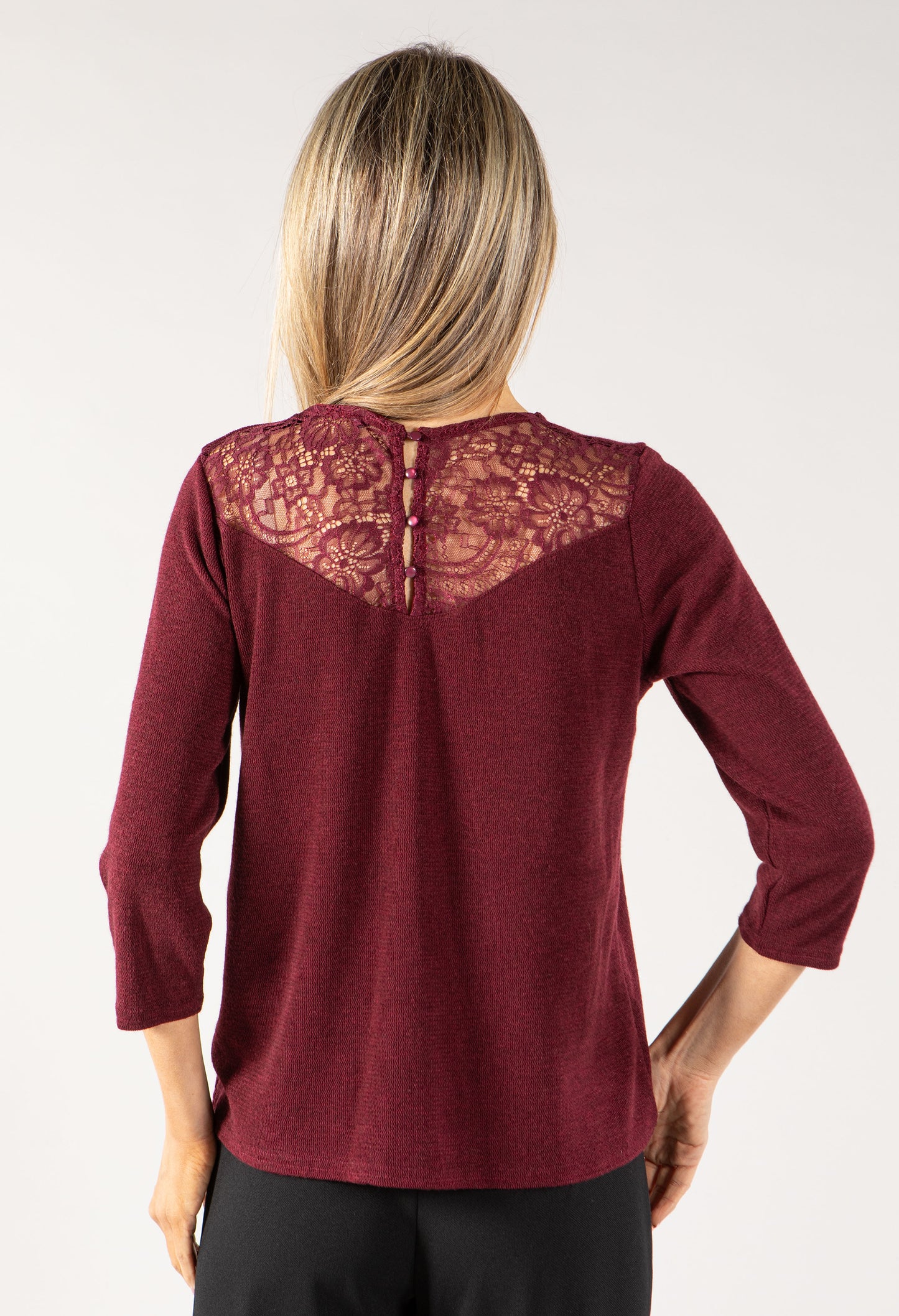 Lace Back Detail Knit