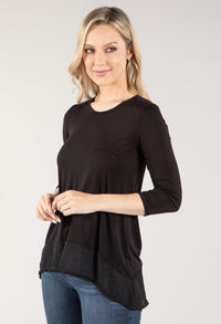 Long Sleeve Trim Top