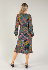 Faux Wrap Style Bloom Dress