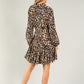 Leopard Print Shirt Dress