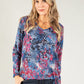 Floral Detail Lux Touch Pullover Knit