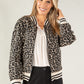 Leopard Print Bomber Jacket