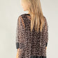 Leopard Print Mesh Top