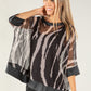 Tiger Print Mesh Top