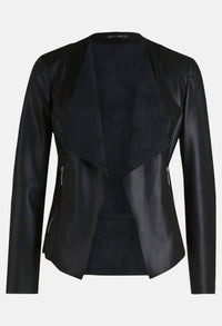 Leather Style Blazer Jacket