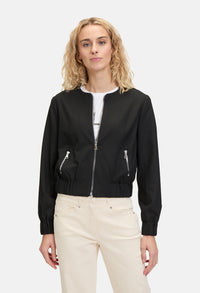 Zip Detail Bomber Jacket