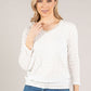 Textured V Neckline Top