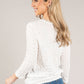 Textured V Neckline Top