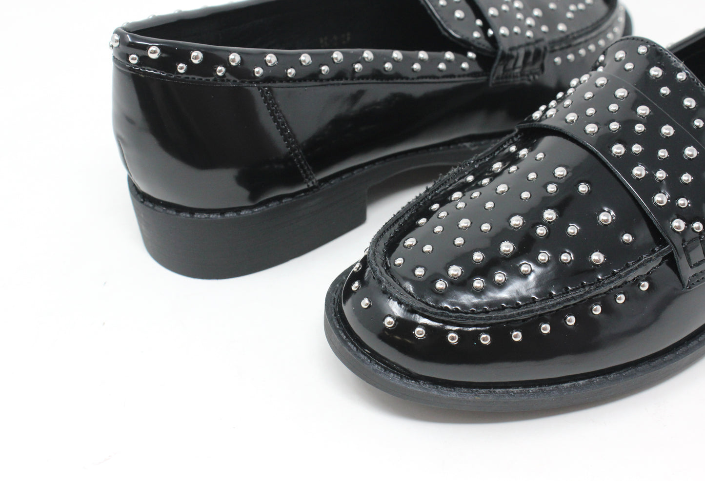 Silver Studded Loafer